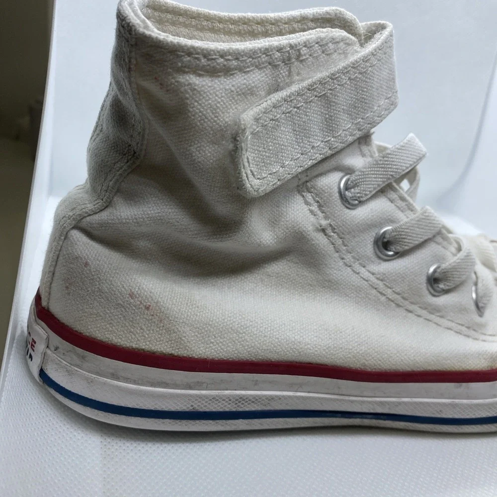 Converse Chuck Taylor All Star White High Top Platform Sneakers Youth Size 13